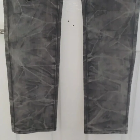 Do Denim Distressed Charcoal Grey Acid Wash Jeans - Picture 5 of 16